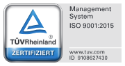 ISO 9000:2015 zertifiziert